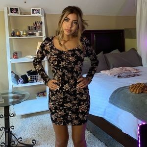Tight long sleeve dress